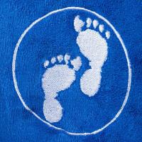 Two Bare Feet Kids Towelling Changing Robe - Blue Extra Image 3 Preview